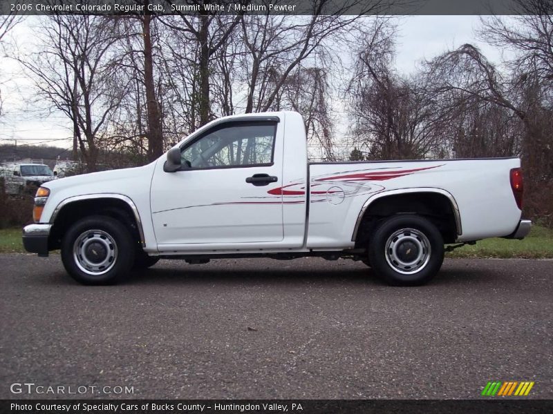 Summit White / Medium Pewter 2006 Chevrolet Colorado Regular Cab
