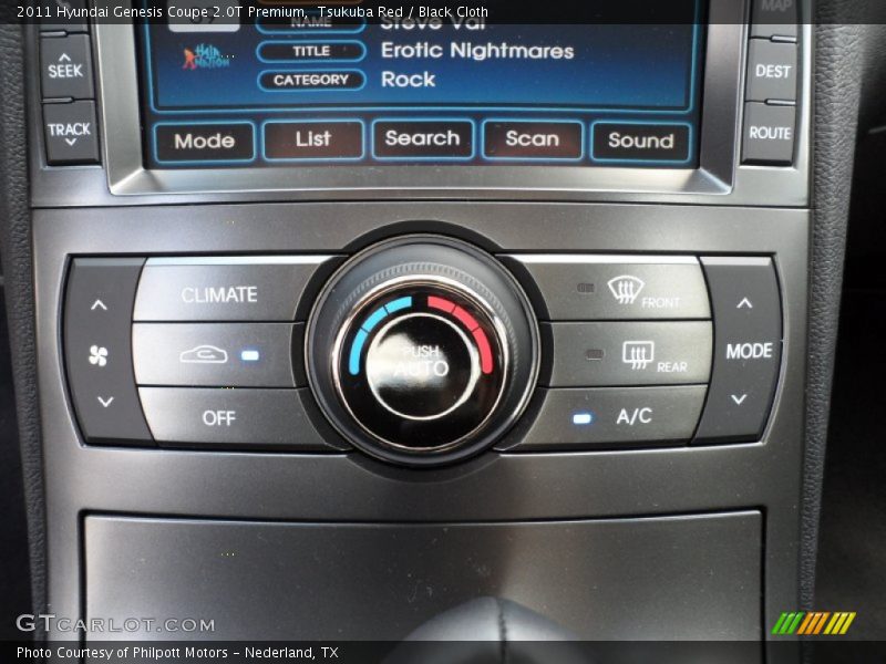 Controls of 2011 Genesis Coupe 2.0T Premium