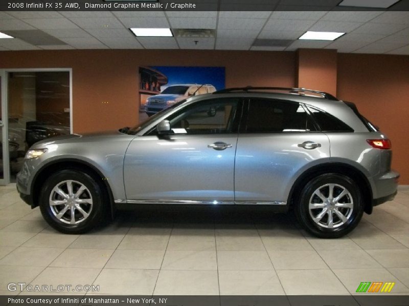 Diamond Graphite Metallic / Graphite 2008 Infiniti FX 35 AWD