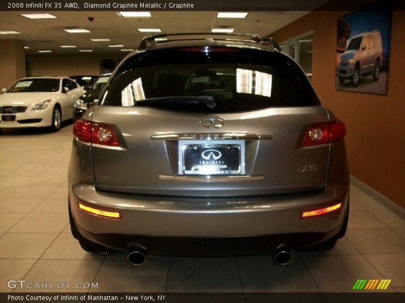 Diamond Graphite Metallic / Graphite 2008 Infiniti FX 35 AWD