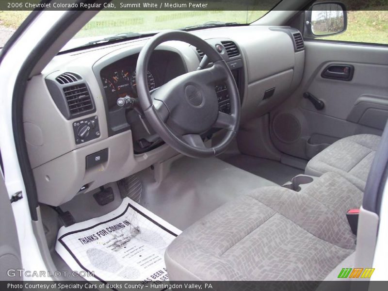 Summit White / Medium Pewter 2006 Chevrolet Colorado Regular Cab