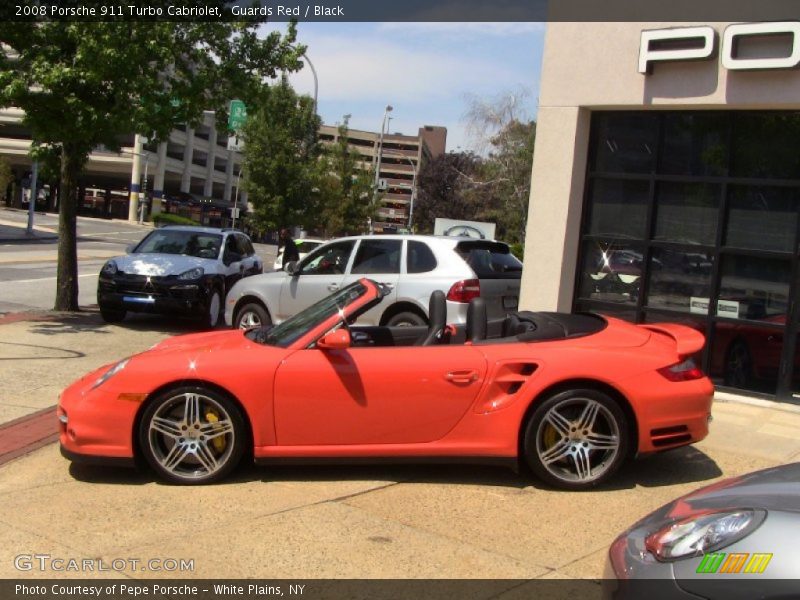 Guards Red / Black 2008 Porsche 911 Turbo Cabriolet