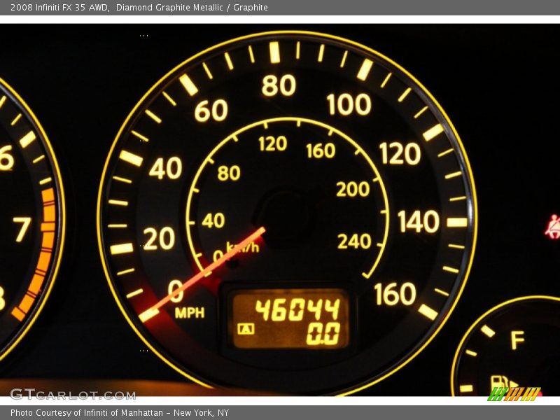 Diamond Graphite Metallic / Graphite 2008 Infiniti FX 35 AWD