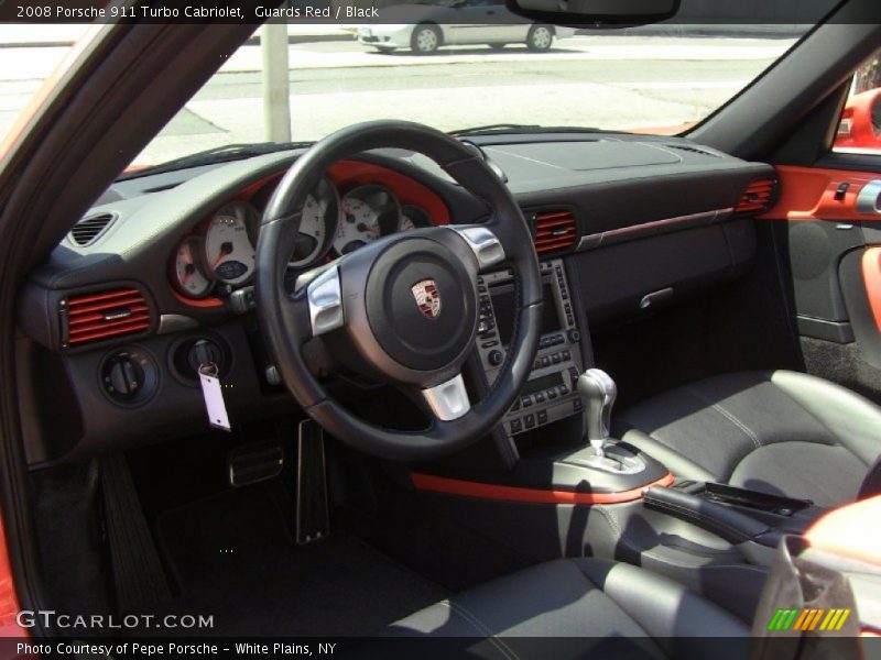 Guards Red / Black 2008 Porsche 911 Turbo Cabriolet
