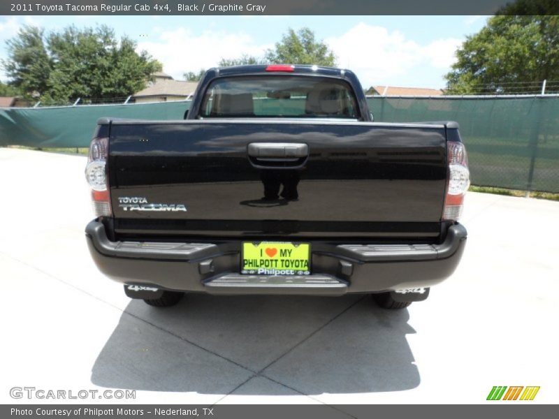 Black / Graphite Gray 2011 Toyota Tacoma Regular Cab 4x4