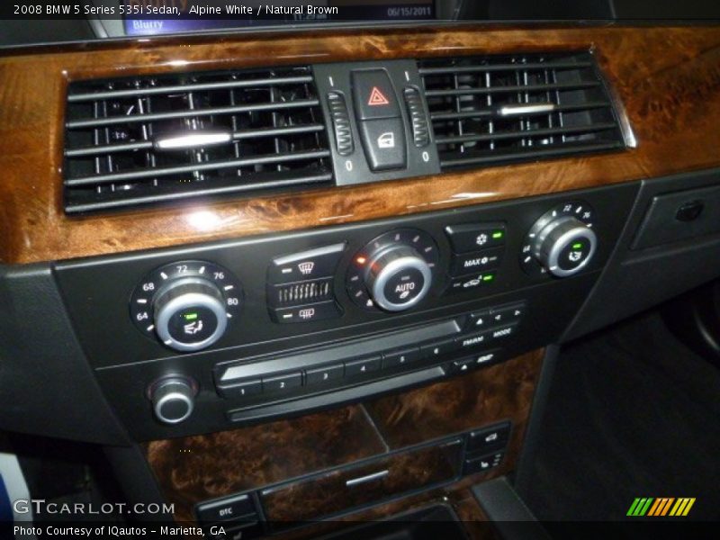Alpine White / Natural Brown 2008 BMW 5 Series 535i Sedan
