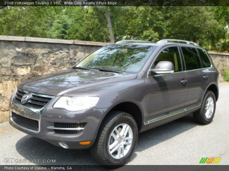 White Gold Metallic / Pure Beige 2008 Volkswagen Touareg 2 VR6