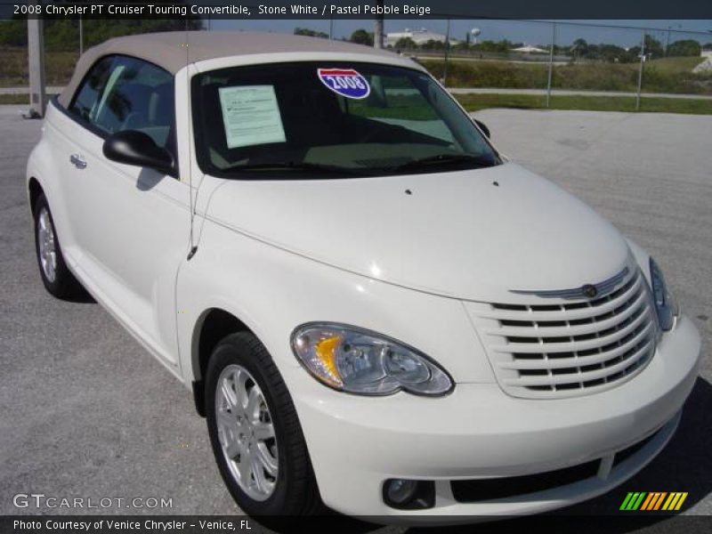 Stone White / Pastel Pebble Beige 2008 Chrysler PT Cruiser Touring Convertible