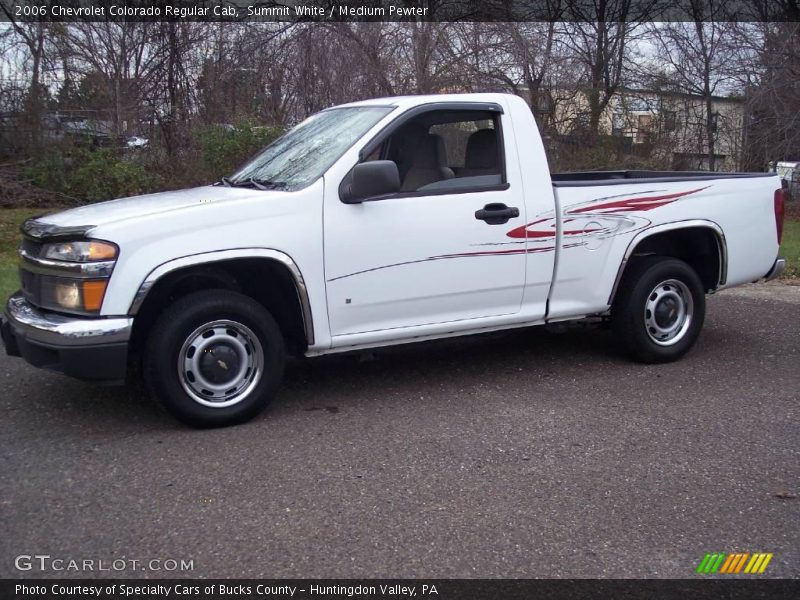 Summit White / Medium Pewter 2006 Chevrolet Colorado Regular Cab