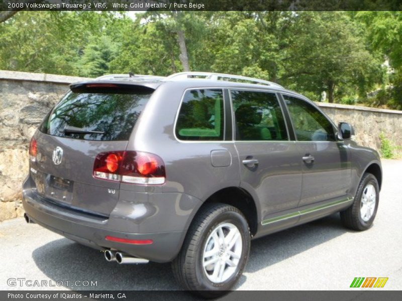 White Gold Metallic / Pure Beige 2008 Volkswagen Touareg 2 VR6
