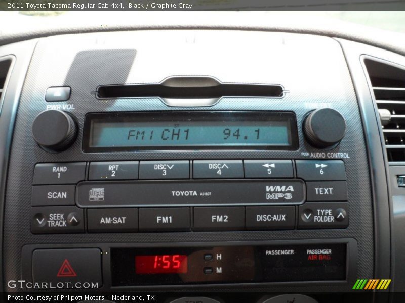 Controls of 2011 Tacoma Regular Cab 4x4