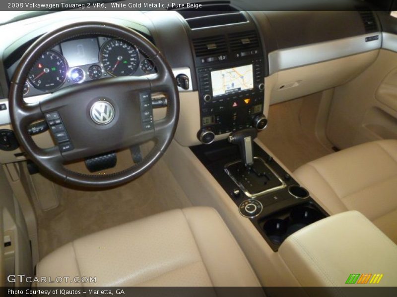 White Gold Metallic / Pure Beige 2008 Volkswagen Touareg 2 VR6