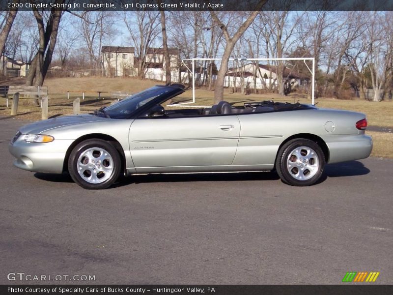Light Cypress Green Metallic / Agate 2000 Chrysler Sebring JXi Convertible