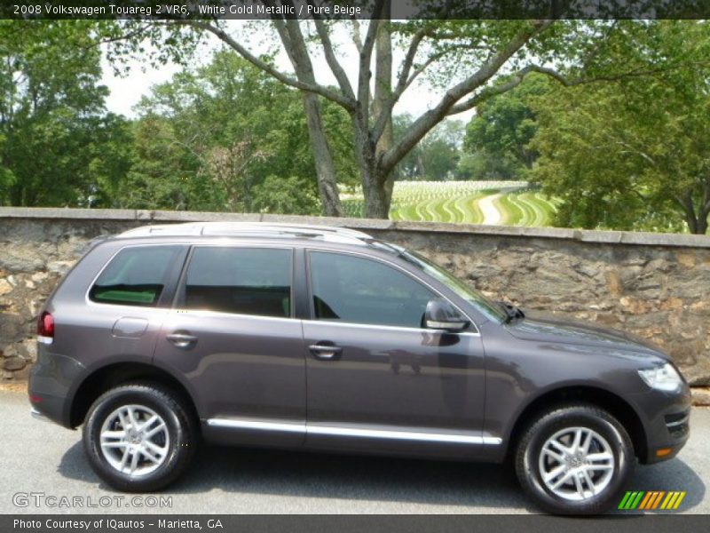 White Gold Metallic / Pure Beige 2008 Volkswagen Touareg 2 VR6