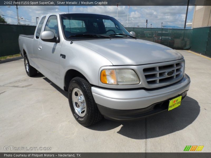 Silver Metallic / Medium Graphite 2002 Ford F150 Sport SuperCab