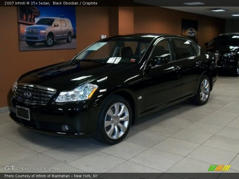 Black Obsidian / Graphite 2007 Infiniti M 35x Sedan