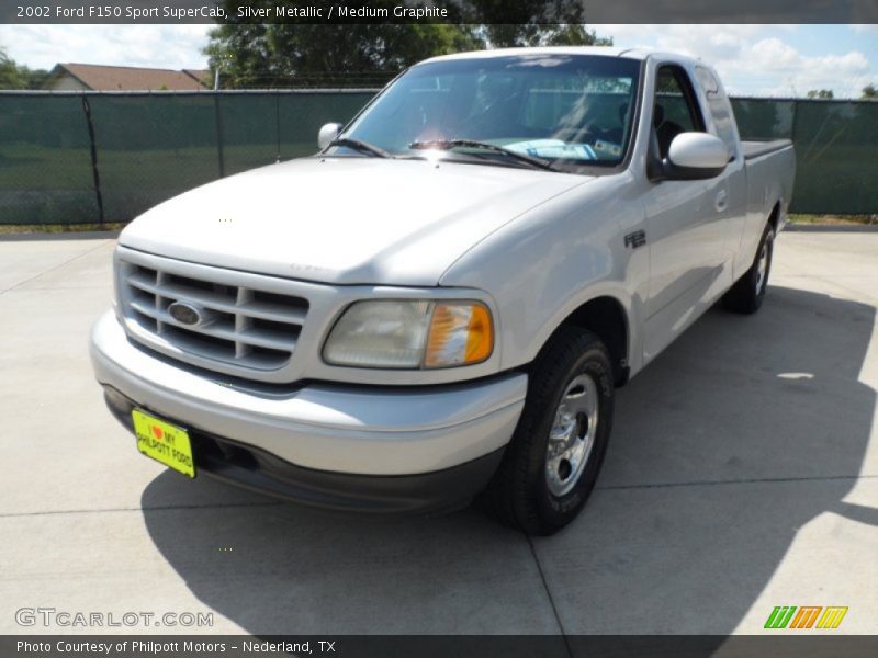 Silver Metallic / Medium Graphite 2002 Ford F150 Sport SuperCab