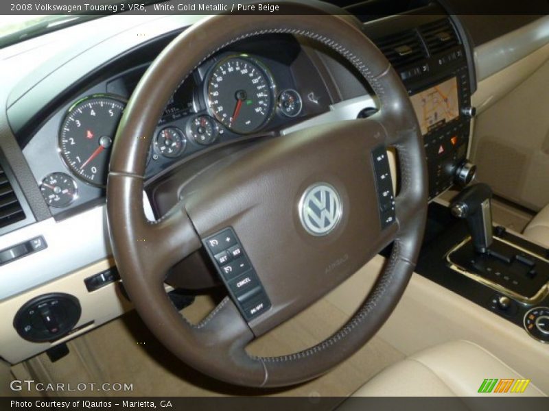 White Gold Metallic / Pure Beige 2008 Volkswagen Touareg 2 VR6