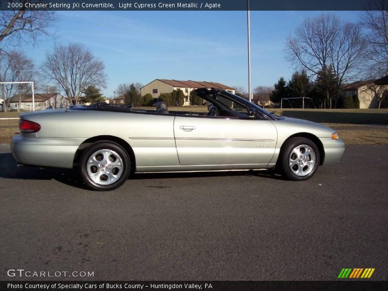 Light Cypress Green Metallic / Agate 2000 Chrysler Sebring JXi Convertible