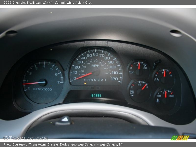 Summit White / Light Gray 2006 Chevrolet TrailBlazer LS 4x4