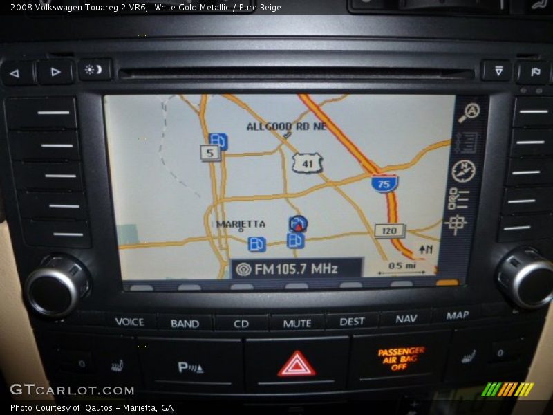 White Gold Metallic / Pure Beige 2008 Volkswagen Touareg 2 VR6