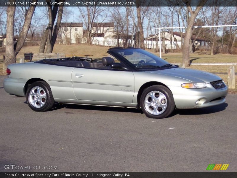 Light Cypress Green Metallic / Agate 2000 Chrysler Sebring JXi Convertible