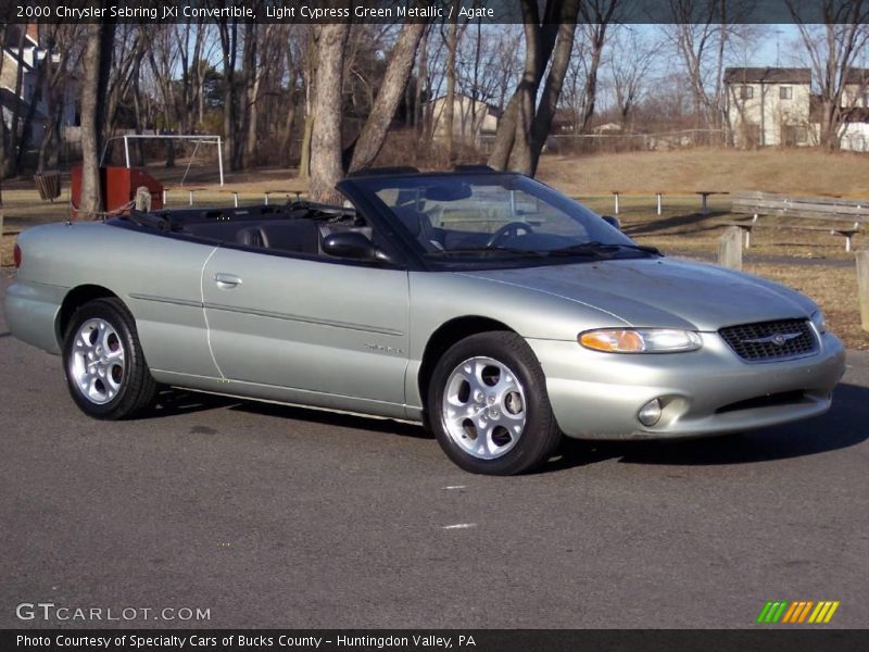 Light Cypress Green Metallic / Agate 2000 Chrysler Sebring JXi Convertible