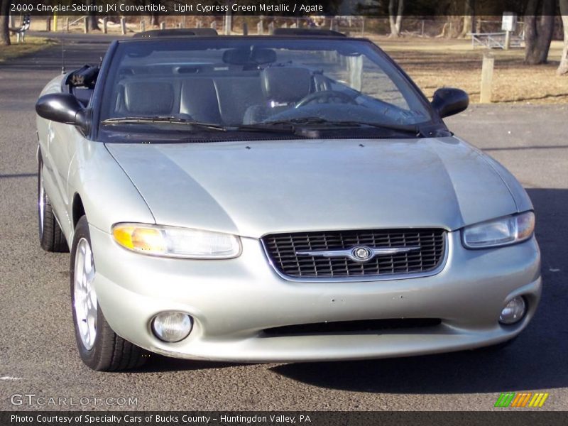 Light Cypress Green Metallic / Agate 2000 Chrysler Sebring JXi Convertible