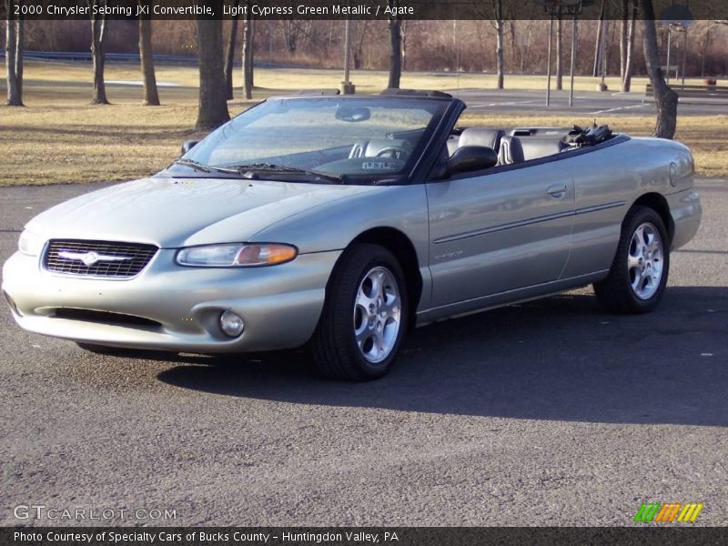 Light Cypress Green Metallic / Agate 2000 Chrysler Sebring JXi Convertible