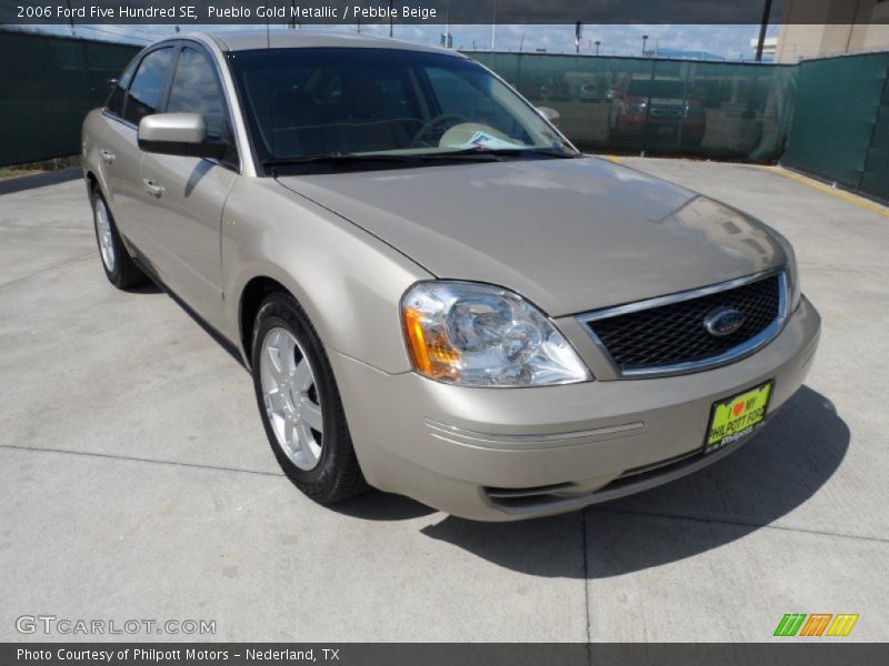 Pueblo Gold Metallic / Pebble Beige 2006 Ford Five Hundred SE