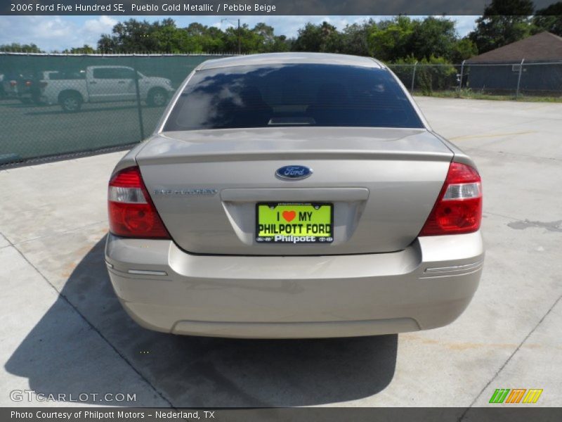 Pueblo Gold Metallic / Pebble Beige 2006 Ford Five Hundred SE