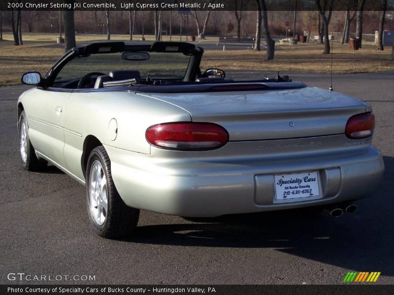 Light Cypress Green Metallic / Agate 2000 Chrysler Sebring JXi Convertible