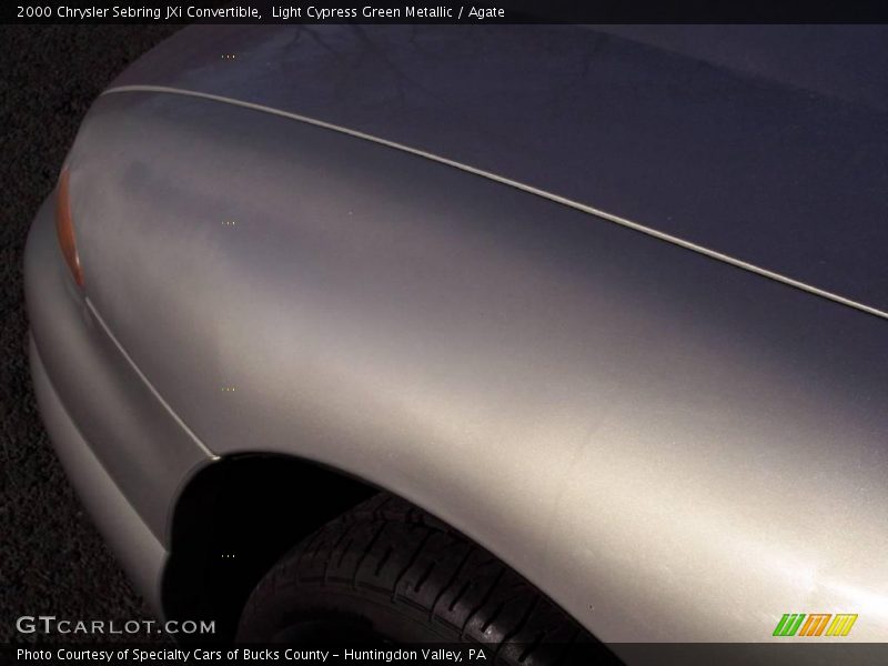 Light Cypress Green Metallic / Agate 2000 Chrysler Sebring JXi Convertible