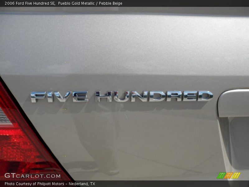 Pueblo Gold Metallic / Pebble Beige 2006 Ford Five Hundred SE