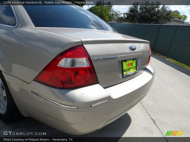 Pueblo Gold Metallic / Pebble Beige 2006 Ford Five Hundred SE