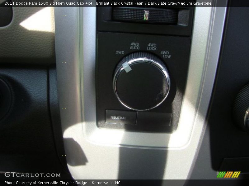 Brilliant Black Crystal Pearl / Dark Slate Gray/Medium Graystone 2011 Dodge Ram 1500 Big Horn Quad Cab 4x4