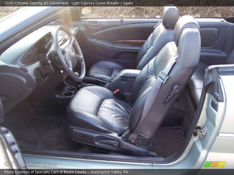 Light Cypress Green Metallic / Agate 2000 Chrysler Sebring JXi Convertible