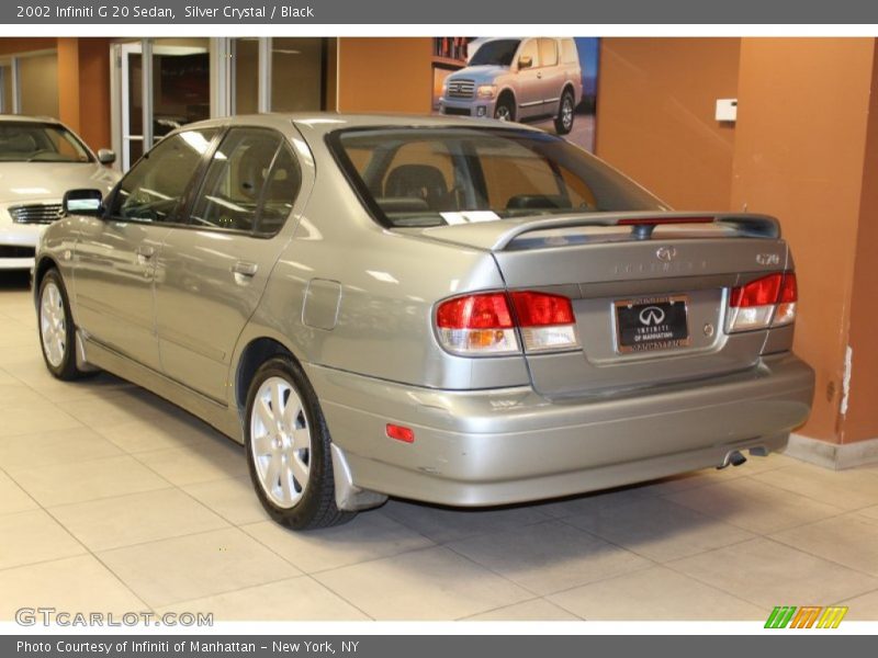 Silver Crystal / Black 2002 Infiniti G 20 Sedan