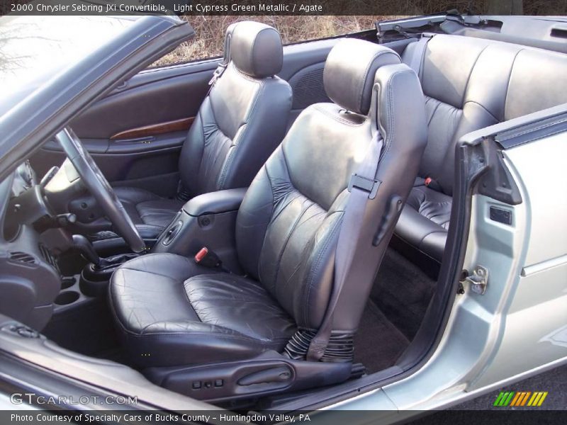 Light Cypress Green Metallic / Agate 2000 Chrysler Sebring JXi Convertible