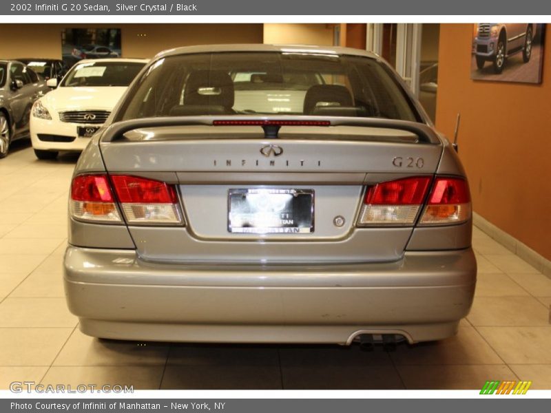 Silver Crystal / Black 2002 Infiniti G 20 Sedan