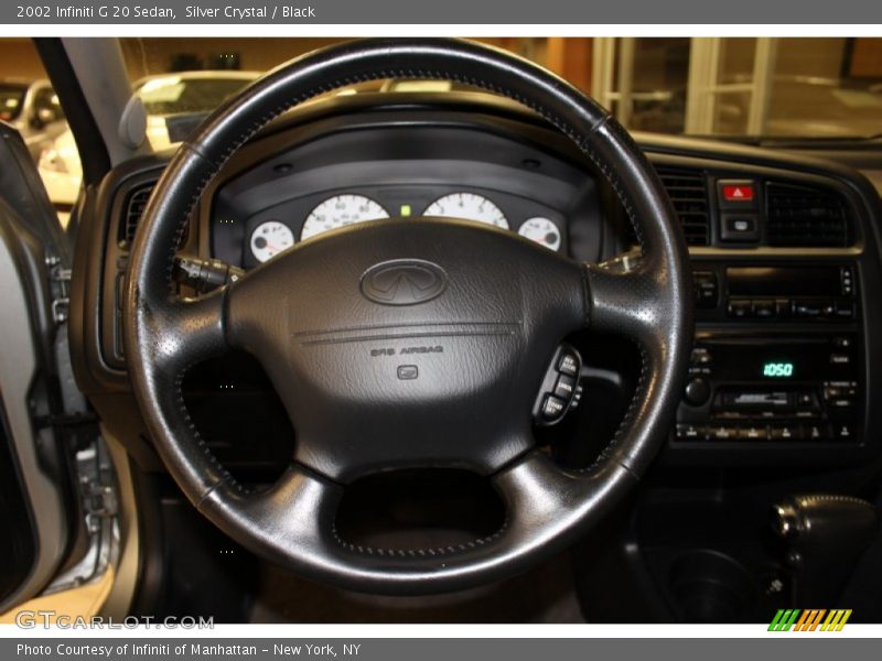 Silver Crystal / Black 2002 Infiniti G 20 Sedan