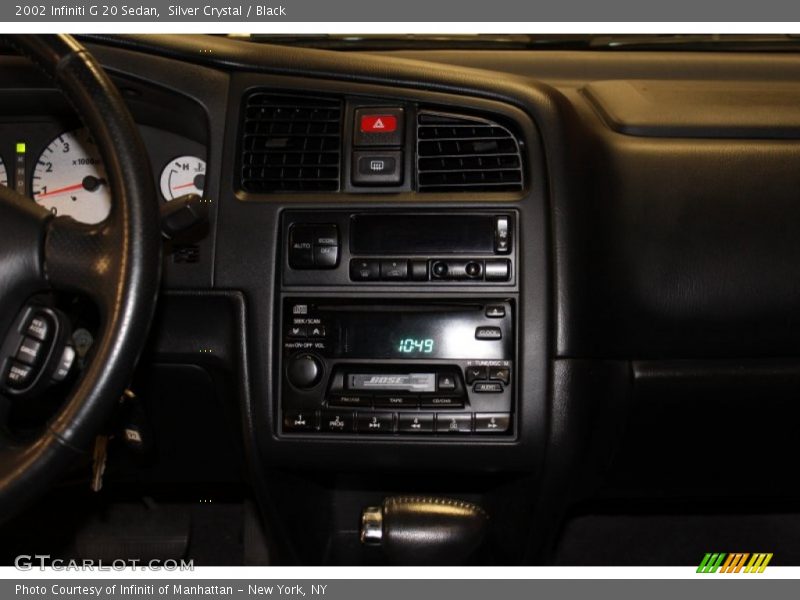 Silver Crystal / Black 2002 Infiniti G 20 Sedan