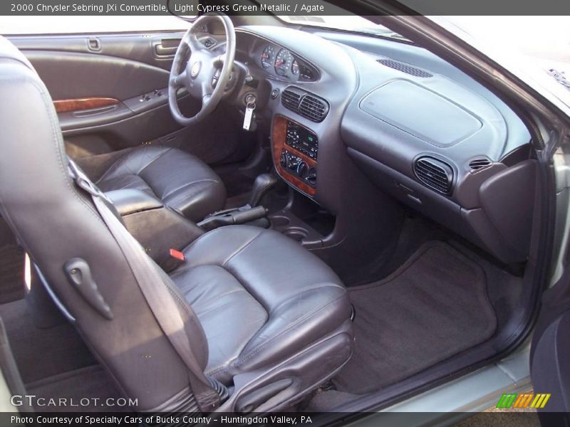 Light Cypress Green Metallic / Agate 2000 Chrysler Sebring JXi Convertible