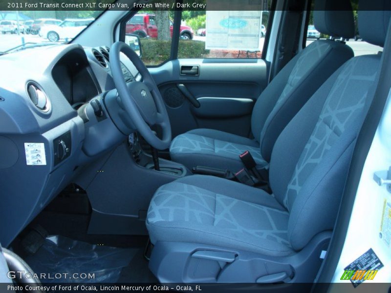  2011 Transit Connect XLT Cargo Van Dark Grey Interior