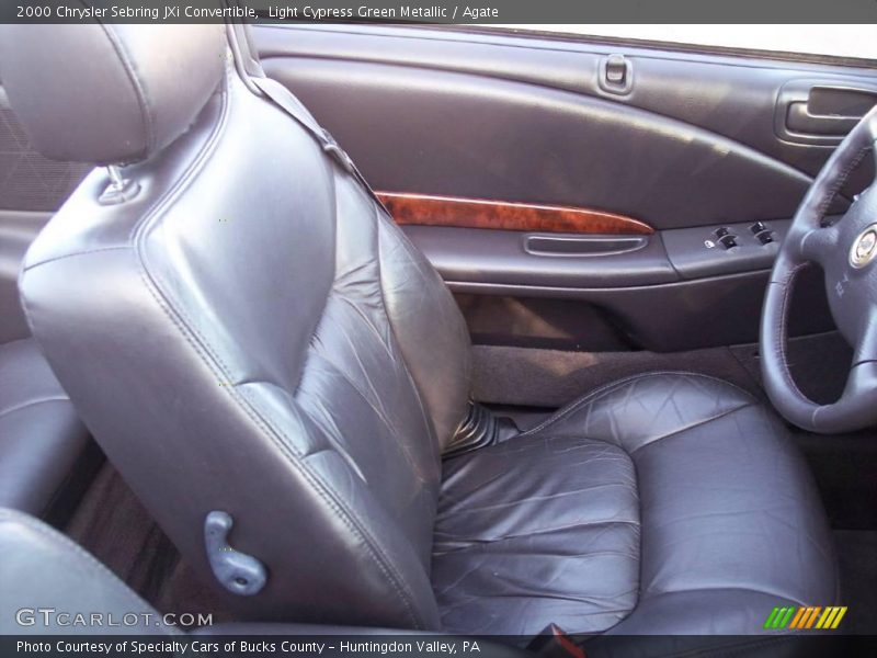Light Cypress Green Metallic / Agate 2000 Chrysler Sebring JXi Convertible