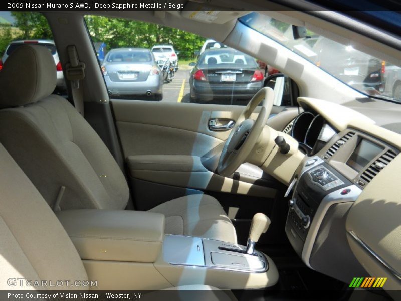Deep Sapphire Metallic / Beige 2009 Nissan Murano S AWD