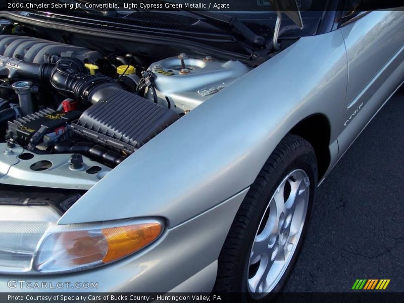 Light Cypress Green Metallic / Agate 2000 Chrysler Sebring JXi Convertible