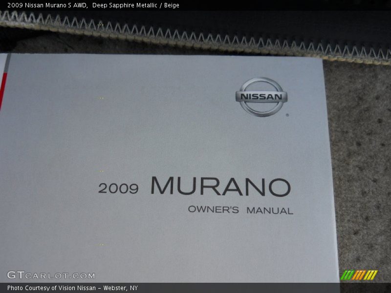 Deep Sapphire Metallic / Beige 2009 Nissan Murano S AWD