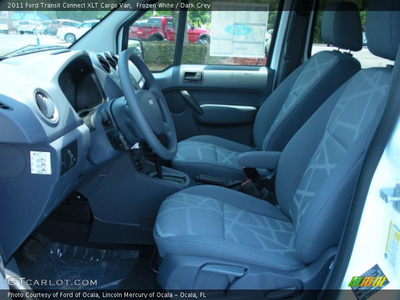  2011 Transit Connect XLT Cargo Van Dark Grey Interior