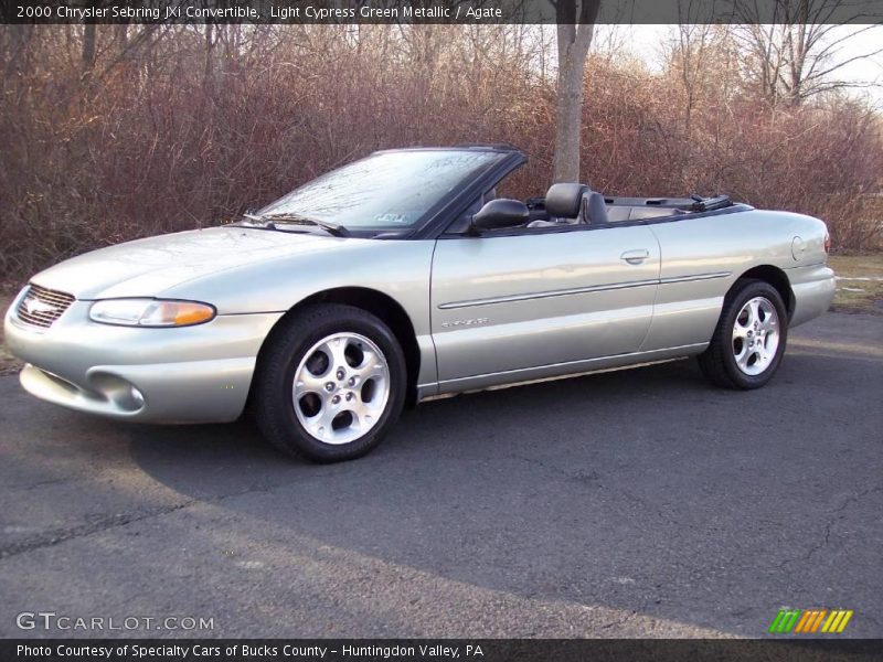 Light Cypress Green Metallic / Agate 2000 Chrysler Sebring JXi Convertible